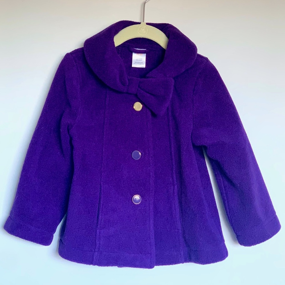 Gymboree Purple Fleece Coat Size 2T-3T